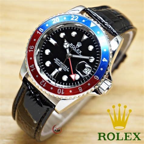 rolex dengan tali kulit